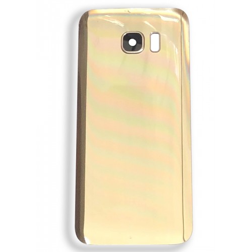 Galaxy S7Edge Back Glass Gold With Camera Lens